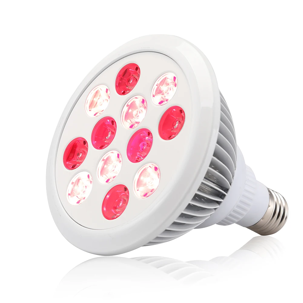 SGROW Anti Aging Pain Relief Red Near Infrared 660nm 850nm 24W LED Facial Red Light Therapy Bulb
