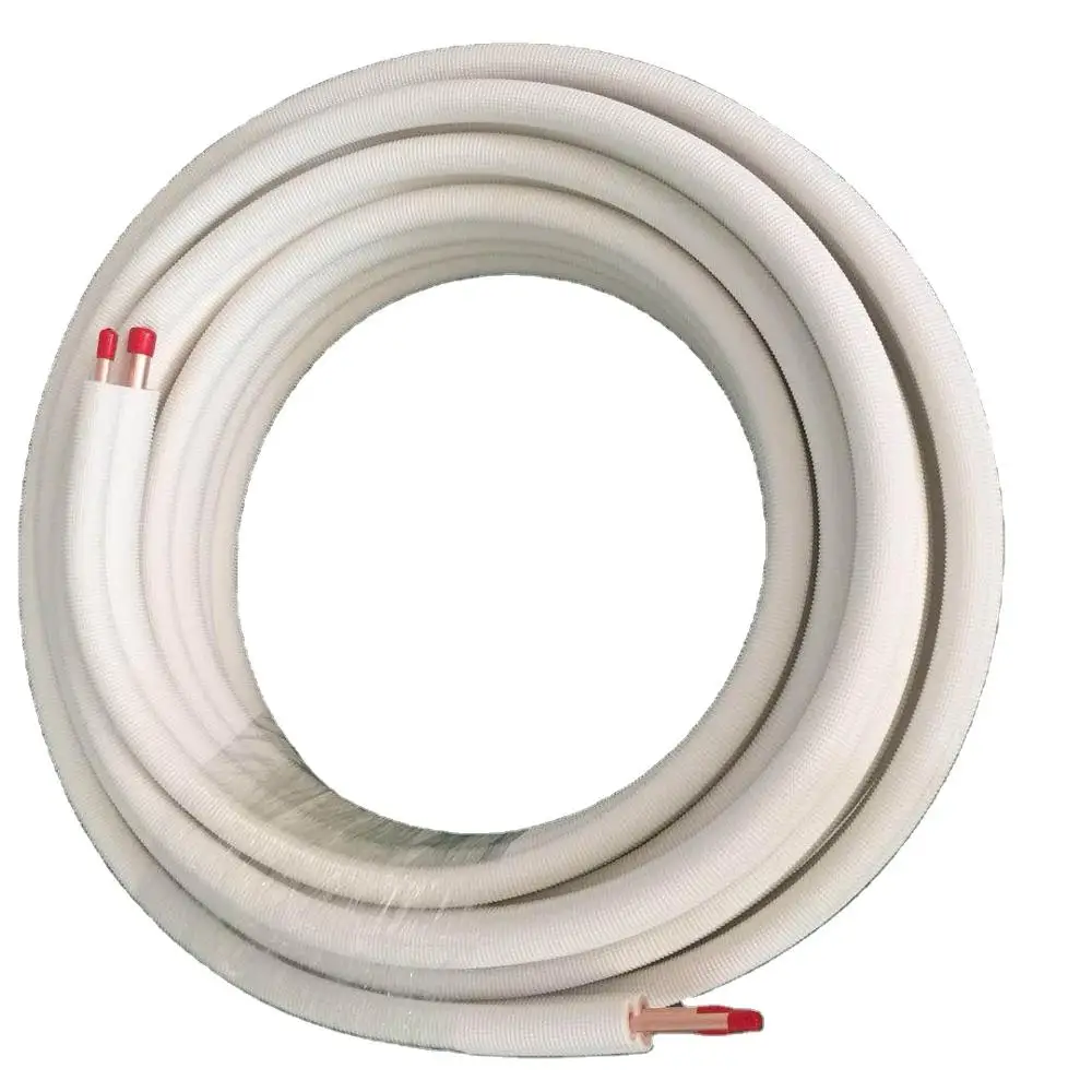 
HOT SALE 1/4+3/8 fireproof France M1 PE insulated copper tube 