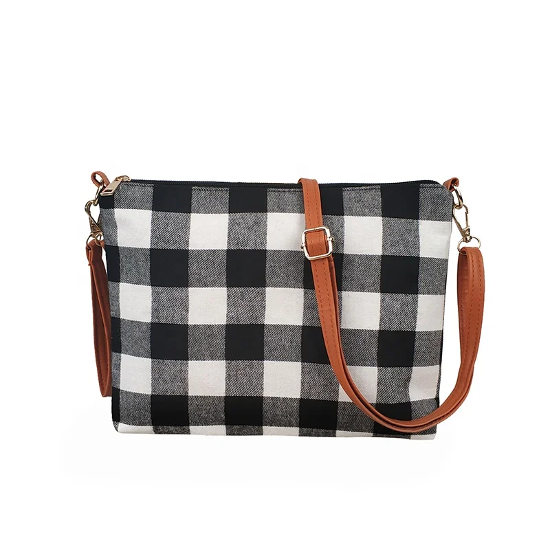 buffalo plaid crossbody
