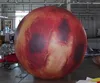 Led lighting inflatable mars balloon, hanging mars light up ball for decoration
