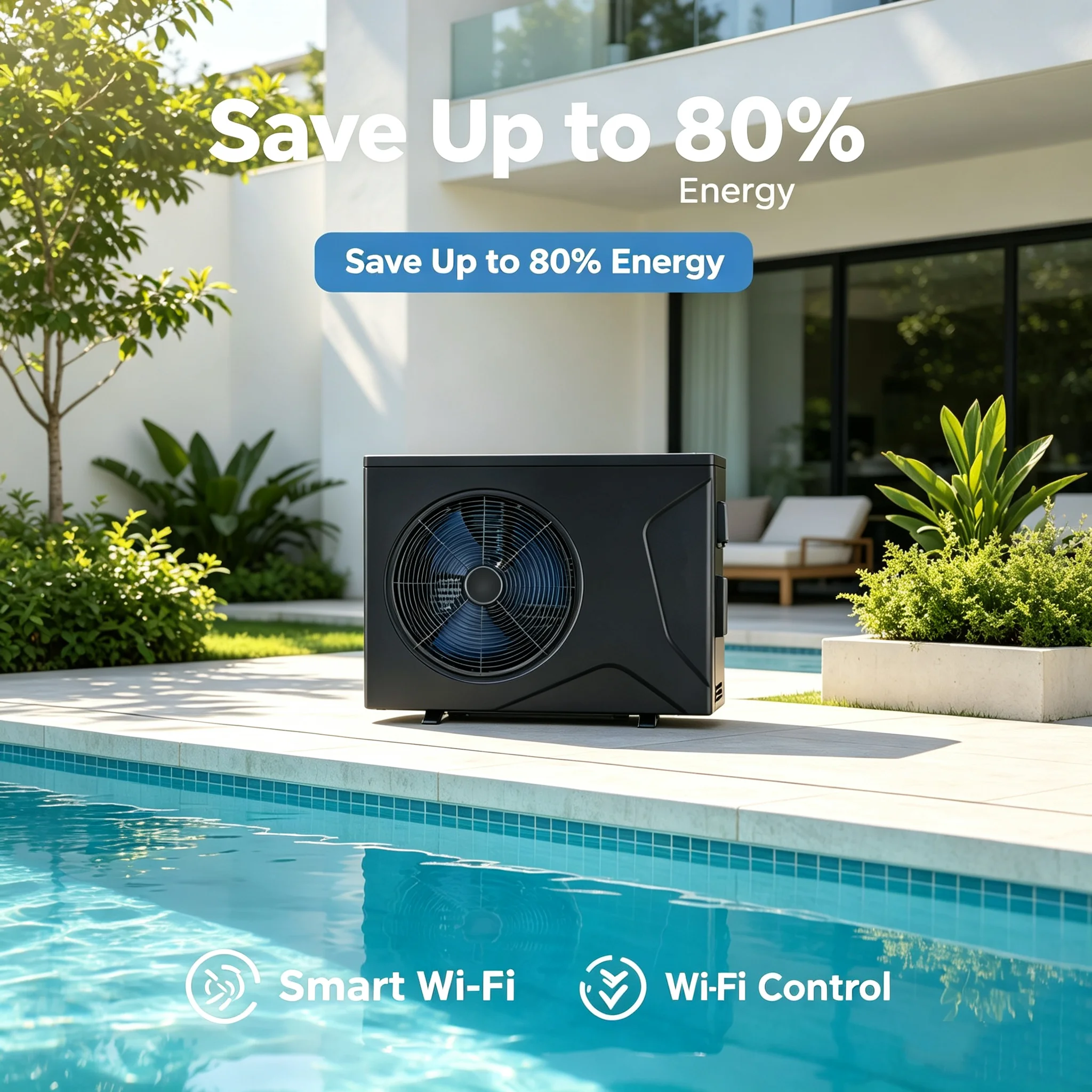 Source Pool Heat Pump, 30kW, 10 kW, Electric - detail 8