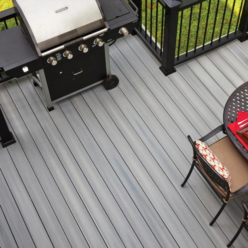 Foju Wpc 3d Embossed Composite Decking Wood Floor Cappled Decking Double Surface Floor For