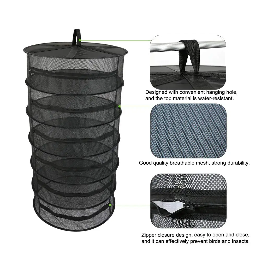 Greenhouse Hydroponic Grow Plant Drying Net 6 Layer Drying Net With ...