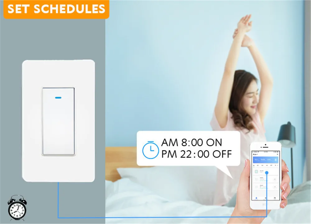 1GANG Zigbee Switch/Smart Wireless Light Switch Zigbee Button Switch Compatible with Alexa/GoogleHome/IFTTT - ANKUX.COM