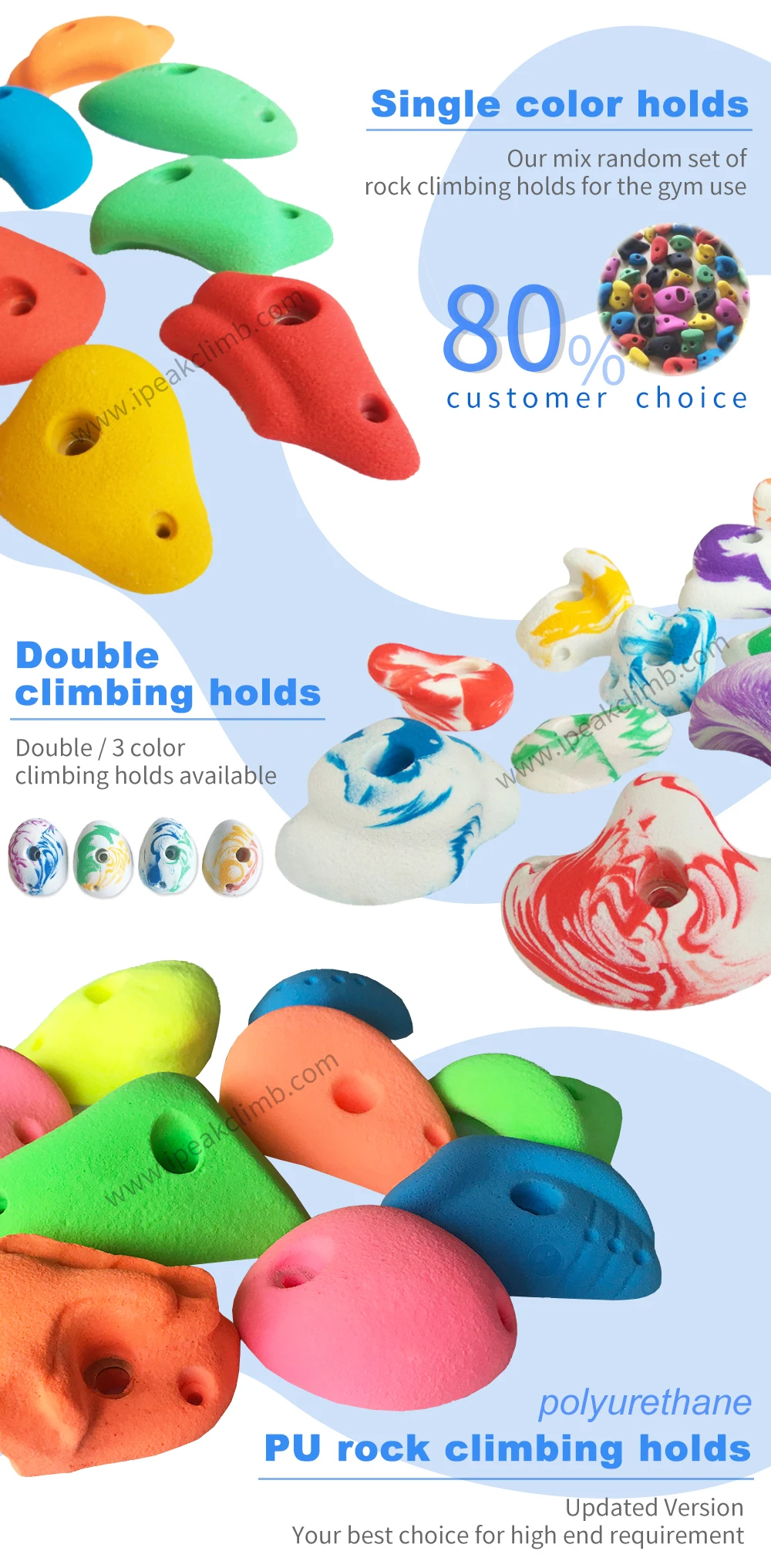 Various In Colour Rock Climbing Holds In Top Quality - Buy Cheap Climbing  Holds Product on Alibaba.com