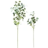 Hot sale two size flourish artificial plant ceilling decoration plant wall decoration blended faux silver dollar eucalyptus
