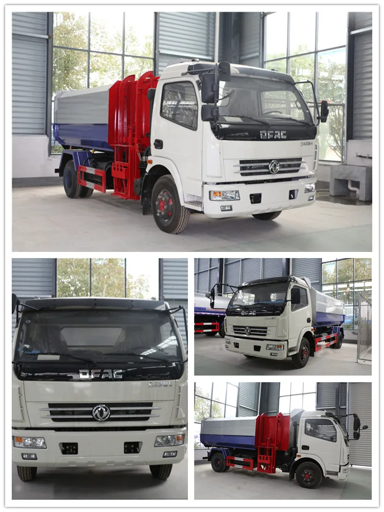 side loading and unloading garbage transfer vehicle trucks