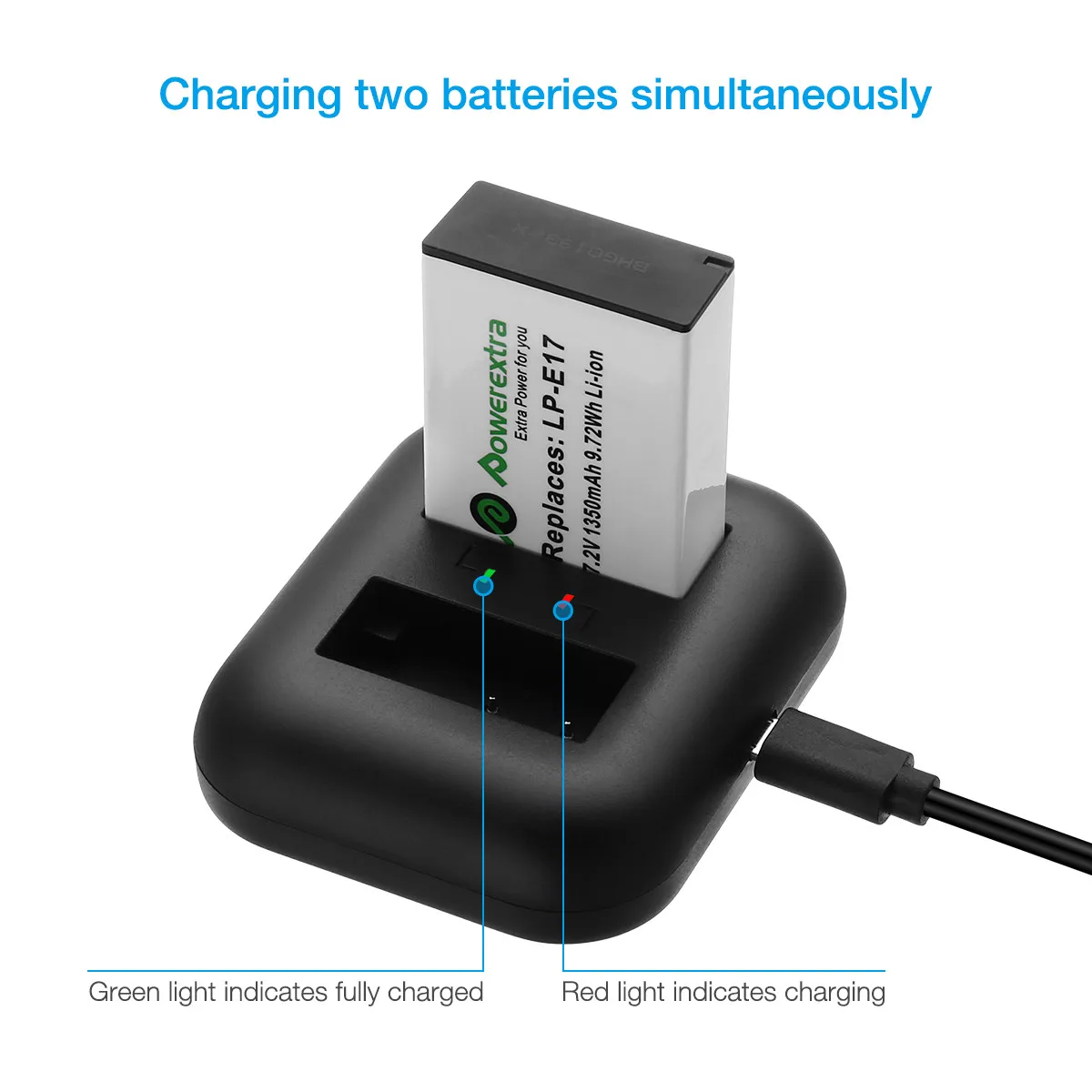 Powerextra Usb Cables 3.0 Fast Chargers And 7.2v Digital Camera Battery