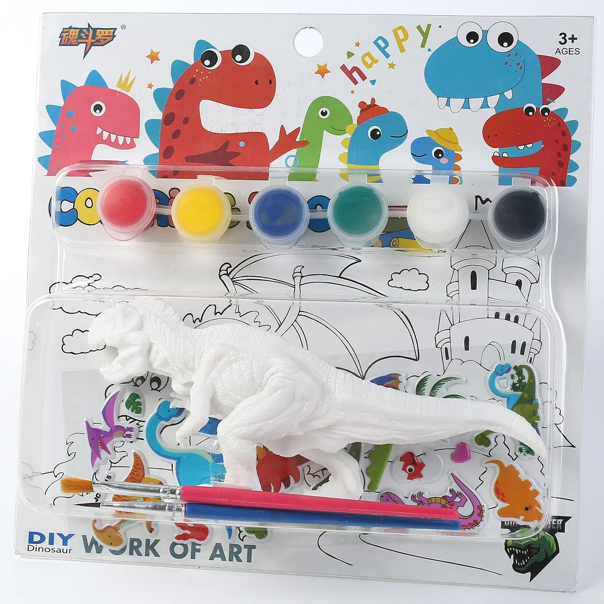 Diy Dinosaur Painting Kit,Easytopaint Dinosaur Toys,Kids Creative