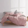 Home textile wholesale pink french linen bedding set bed sheet duvet cover 4 pcs