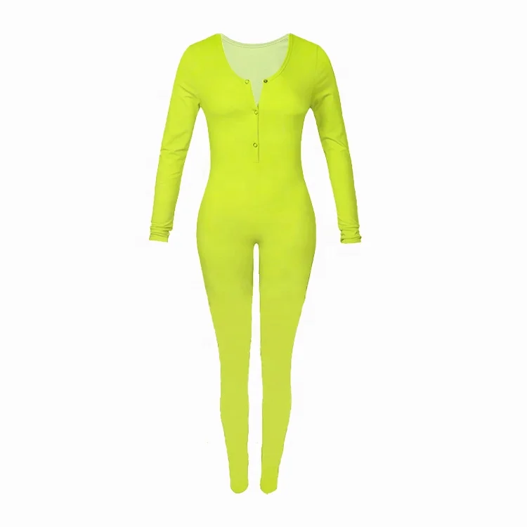 Wholesale Custom Bodycon Stretchy Solid Yellow Onesie Shorts Rompers ...