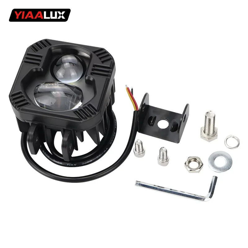High Low Spot Beam Auxiliary Lamp Mini Spotlight Fog Work Lights Offroad Motorcycle Car Led Driving Light manufacture