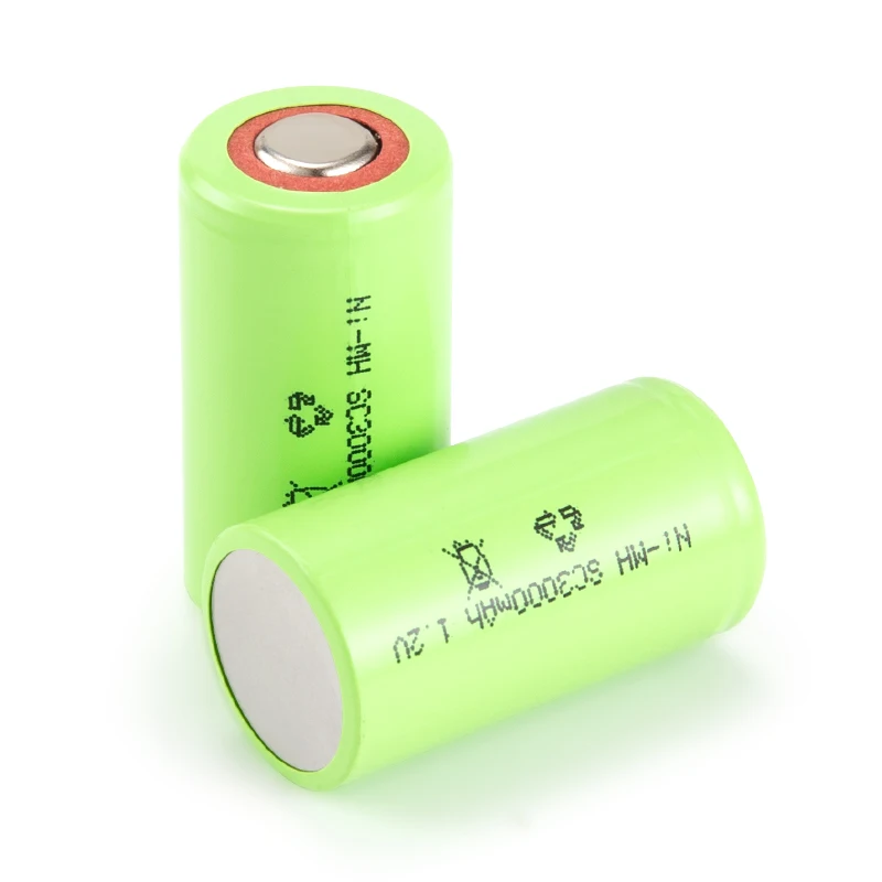 High Capacity Nimh Sc 1.2v 3000mah Sub C Size Batteries Cell ...