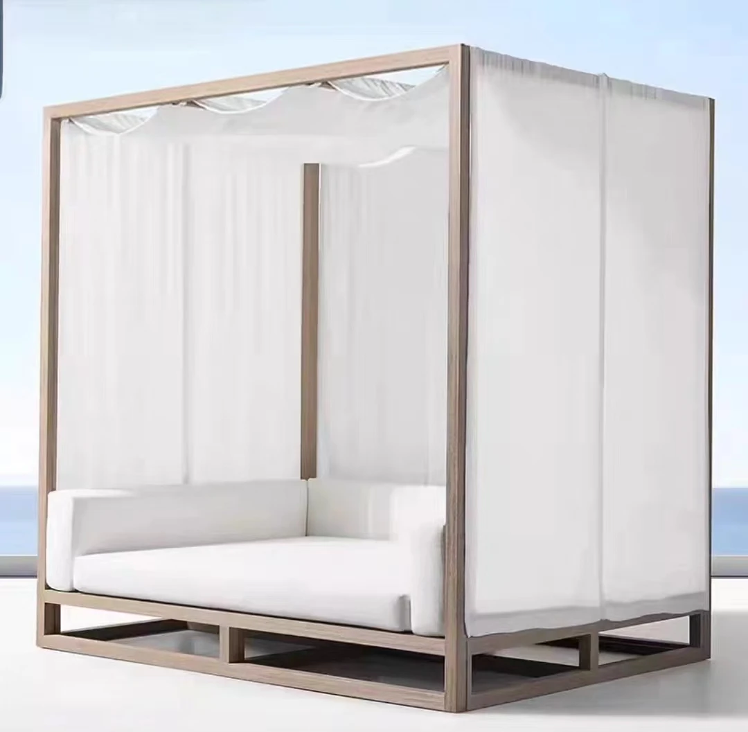 Outdoor Rattan Patio Daybed Luxury With Trundle Canopy Buy Rattan