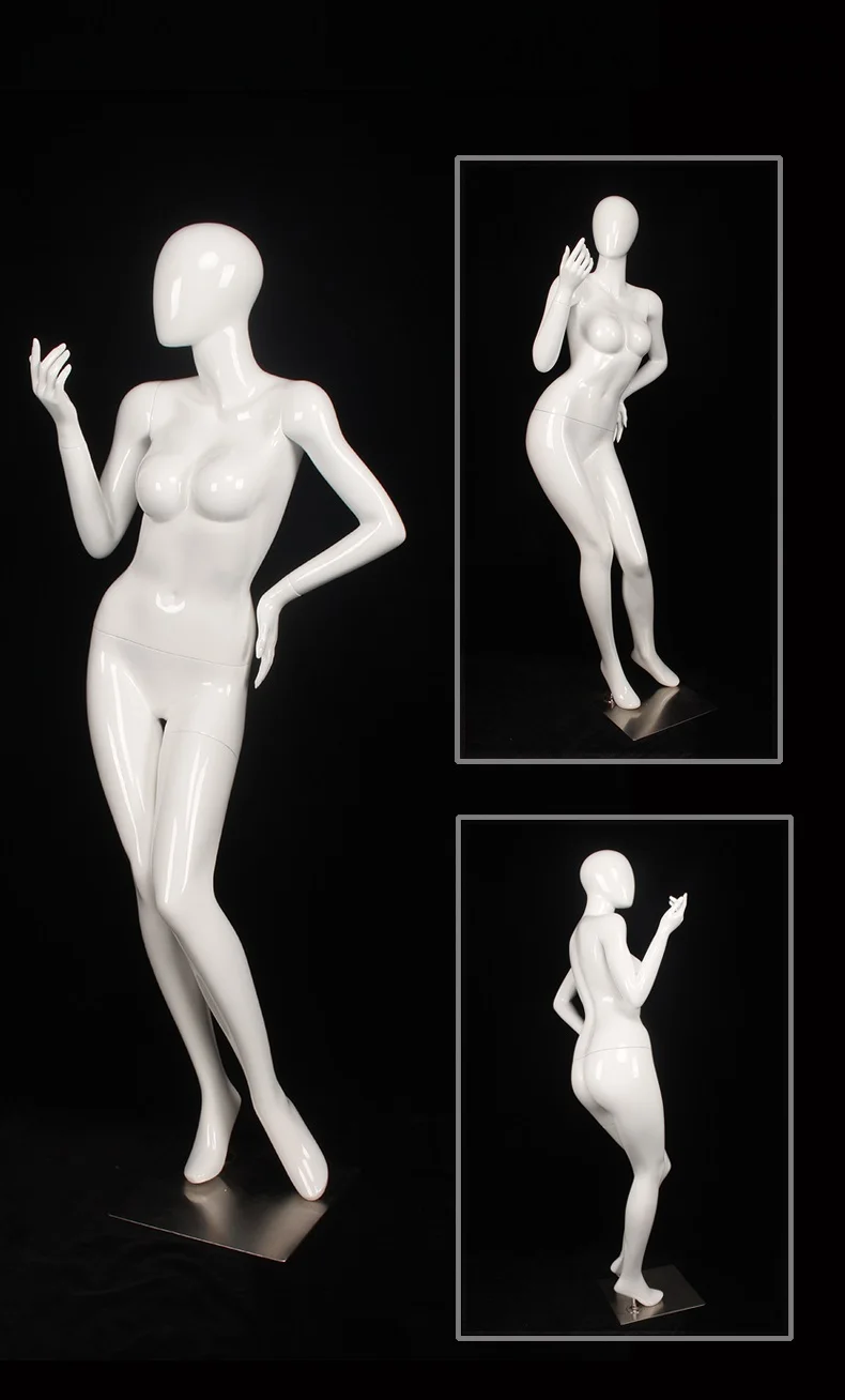 Glossy White Female Mannequin Abby Series