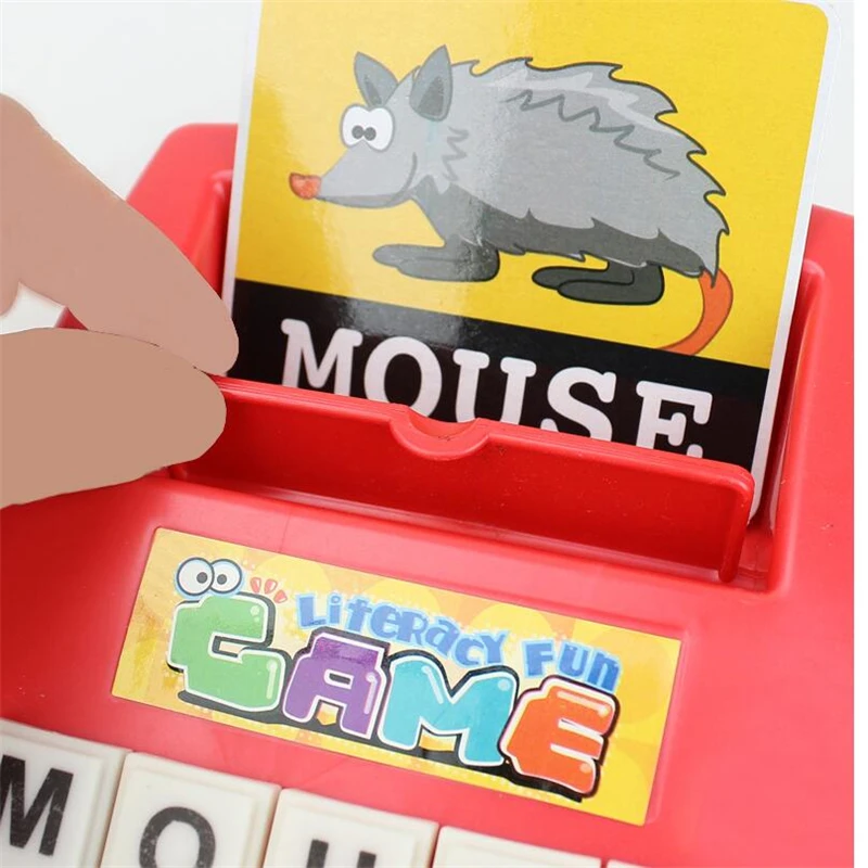 Education See Picture Literacy Platter Learn English Word Game Toy
