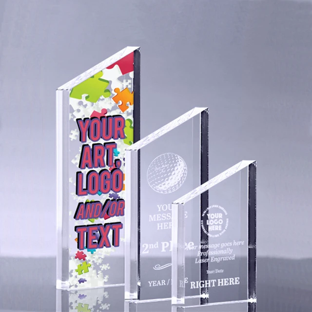 Wholesale Custom Acrylic Awards Trophy Factory Price Award Trophy Blank