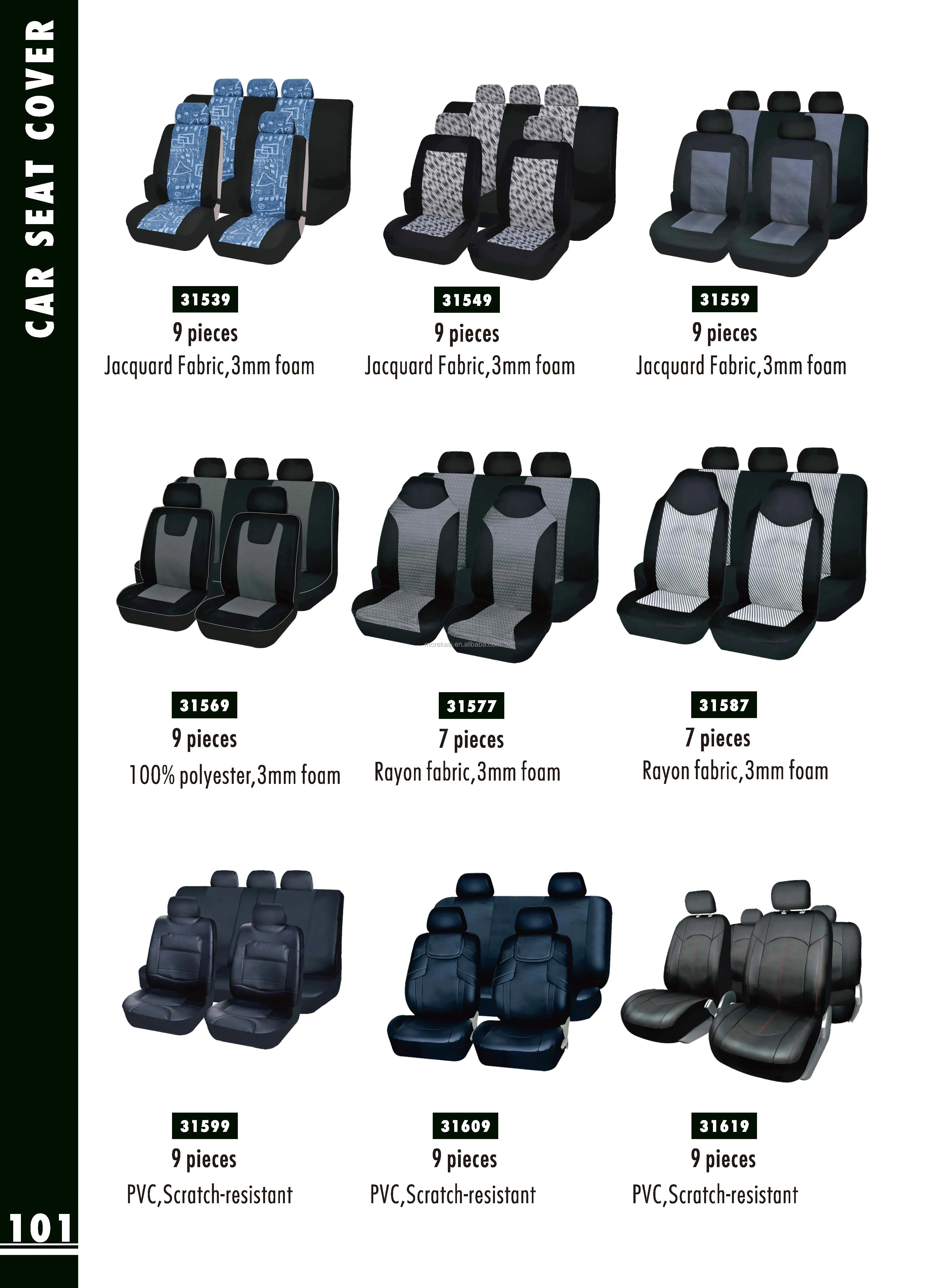 High Quality polyester leather car seat cover