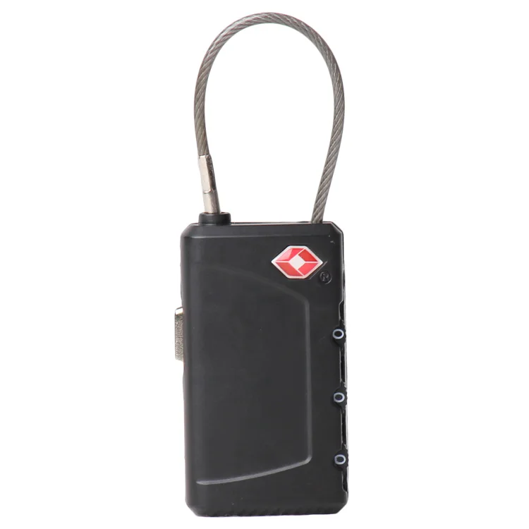 Travelsky Custom Safety Password 3 Digital Cable Padlock Tsa Luggage Combination Lock
