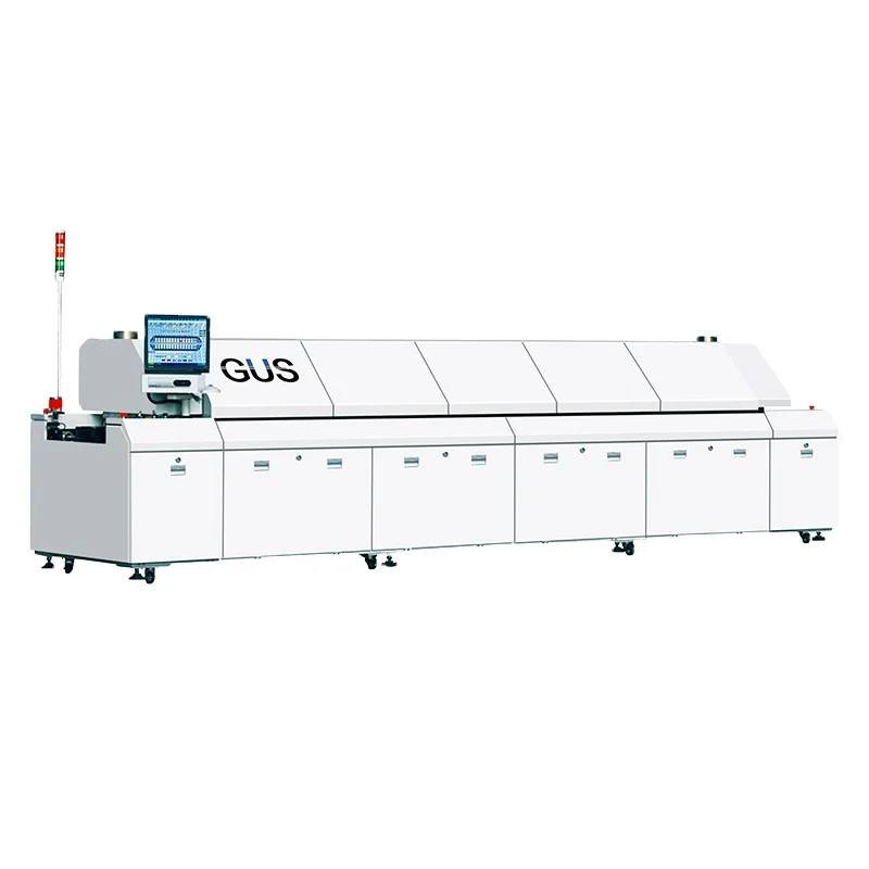 GUS High Quality 8 Temperature Zone Reflow Solder Oven