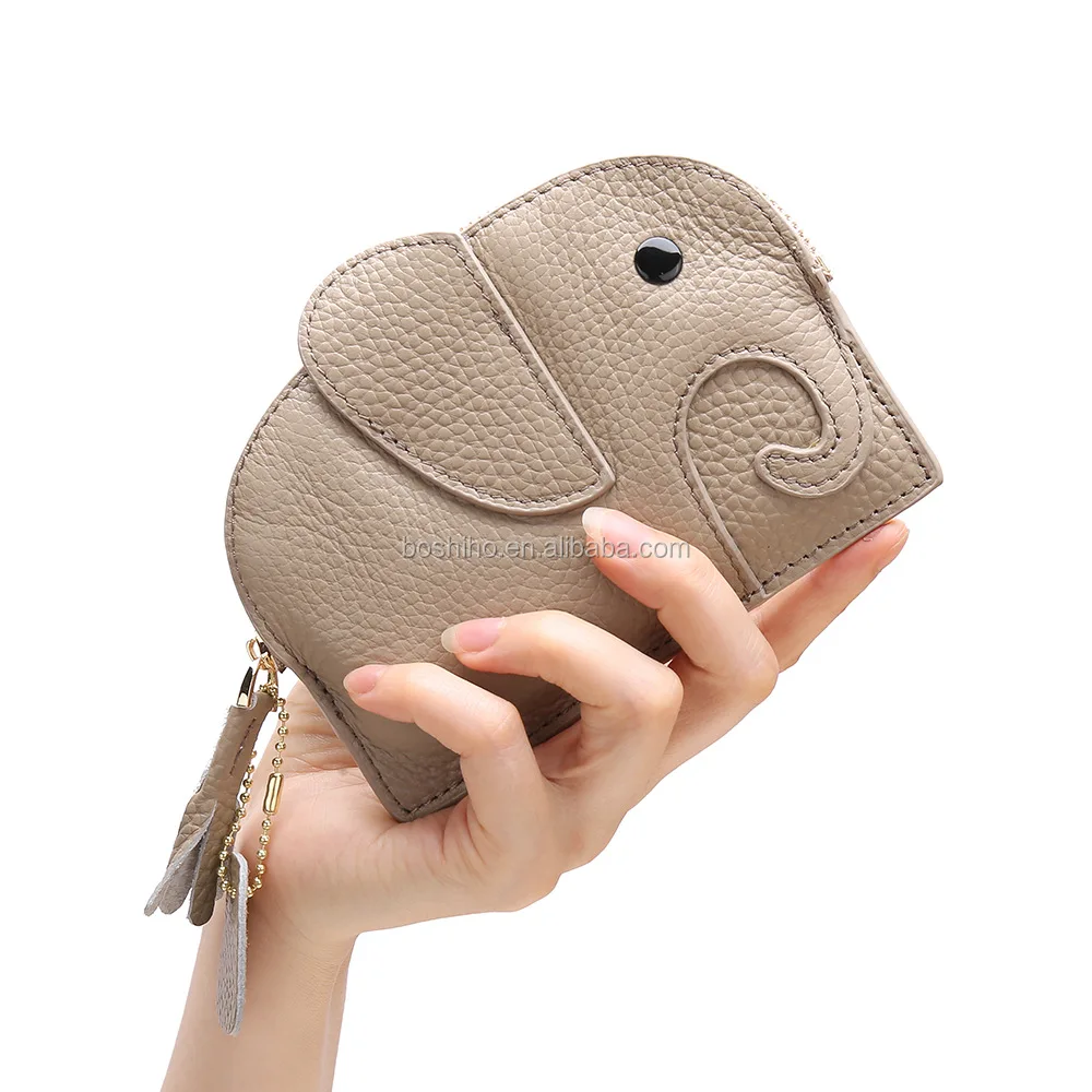 Genuine Leather Squeeze Coin Purse
