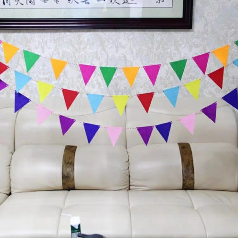 factory wholesale price birthday felt bunting banner