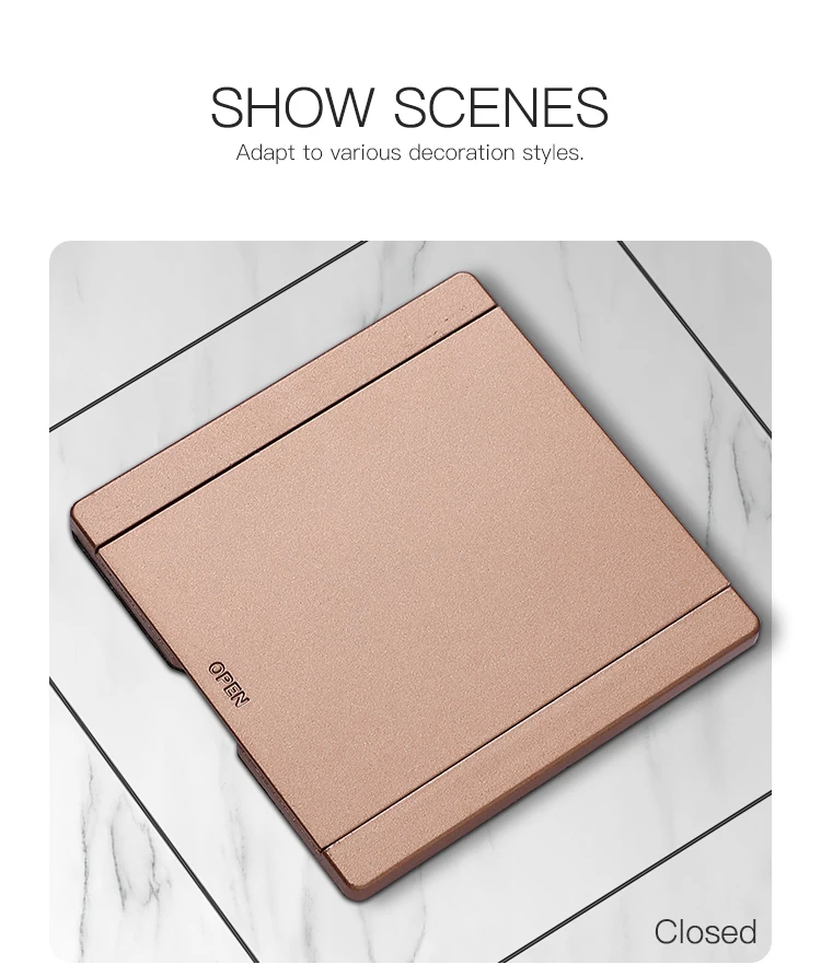 Small American Standard multi module electrical open floor socket