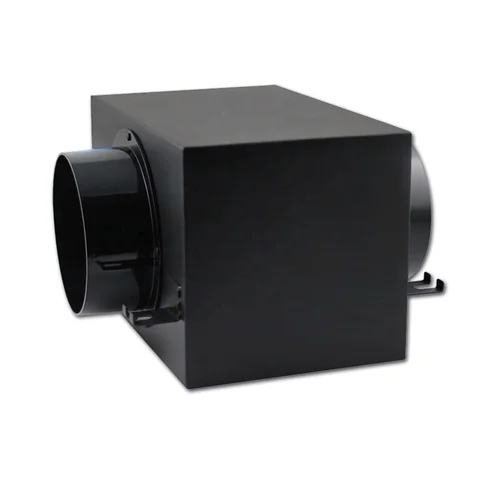 Caixa purificadora de ar de 8 polegadas com filtros primários de carvão ativado e HEPA