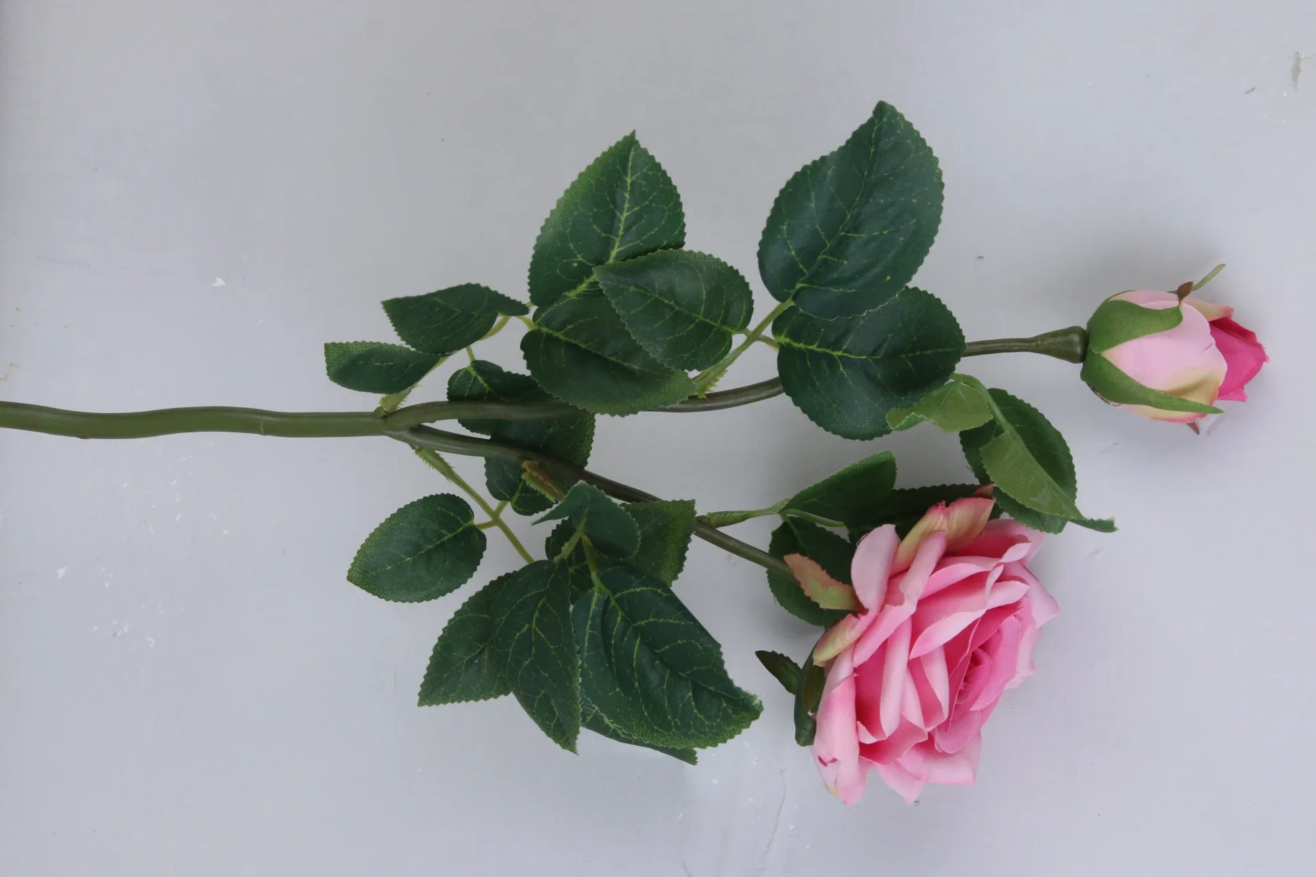 high quality 40cm single stem fabric rose artificial flower