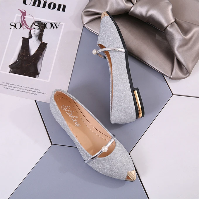 New Flat Sandals Lady Shoes Wholesale Women Flat Dress Shoes - Buy ...