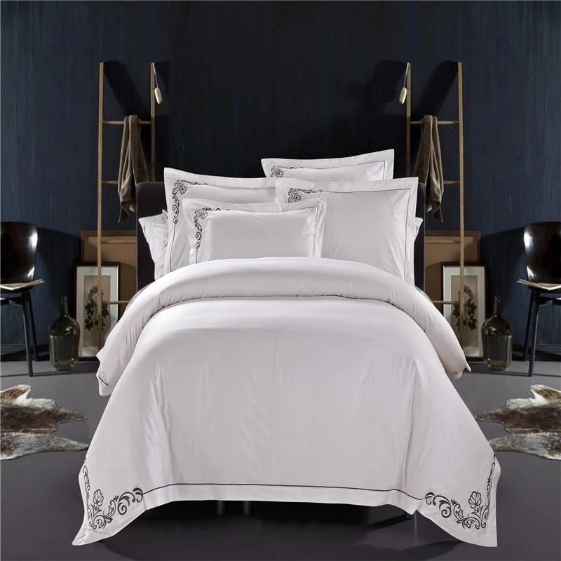 Percale Wholesale Luxury Dubai Hotel Bed Linens Egyptian Cotton Satin