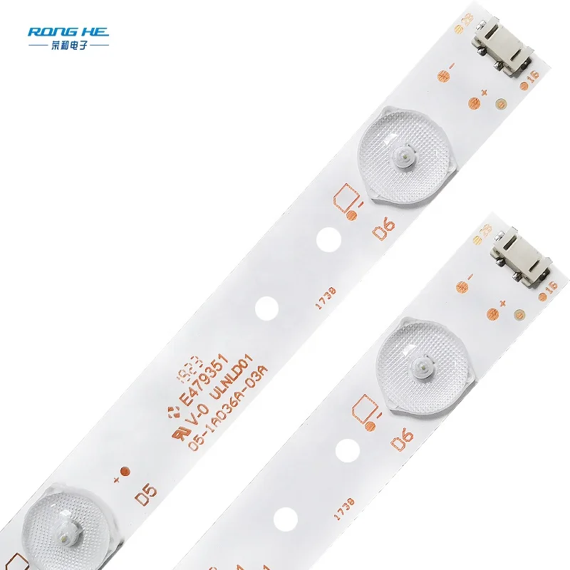 Shenzhen factory supply 0.7$ 10strip one set tv backlight strip 49inch aluminum strip light