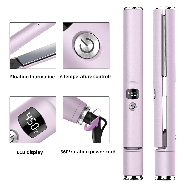 Best Wireless flat iron private label FLAT IRON with travel Flat iron hair straightener