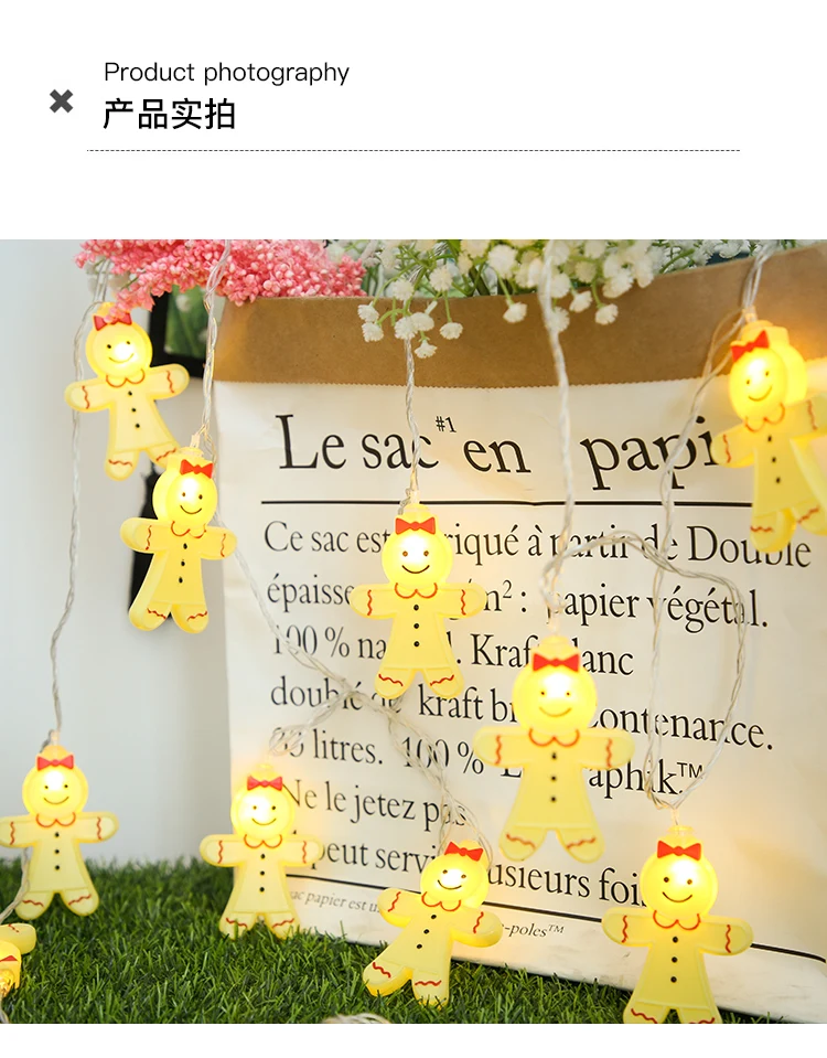 20Led Fairy  Girl Doll Battery Operated String Lights 3m LED Decoration For Christmas Garland New Year