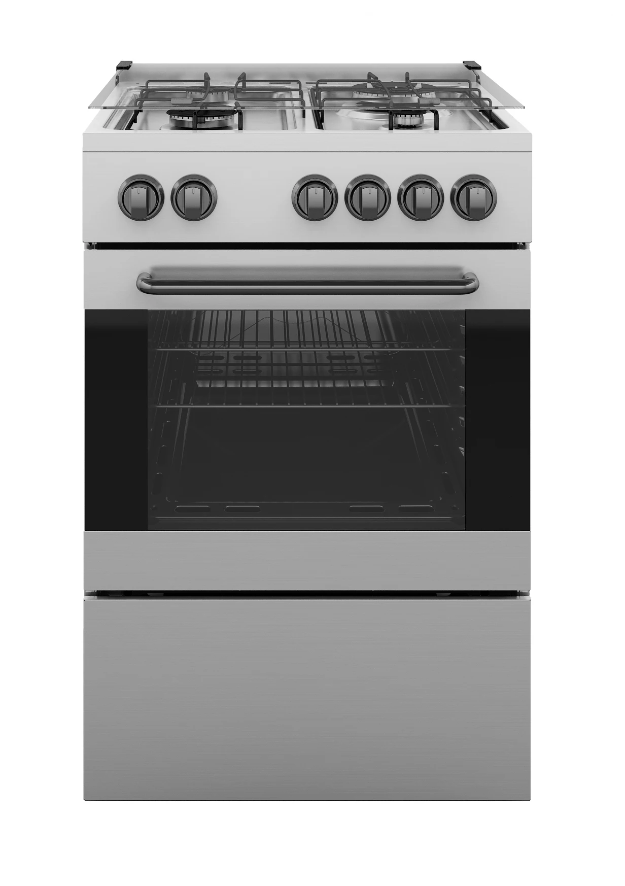 Seng Etl Certified 4 Burners Glass Cover Stainless Steel Free Standing