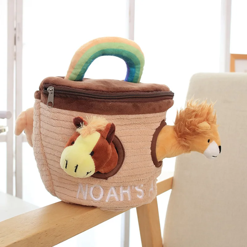 Noah S Ark Plush Animals Sound Toys With Carrier Animal Stuffed Toy Kids Education Soft Toy Toddler Gift Buy Carrier Animal Education Toy Noah S Ark Plush Animals Product On Alibaba Com