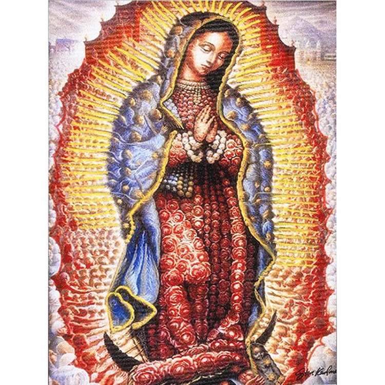 Virgin Mary Needlework Full Square/Round drill paint by numbers Cross Stitch Diamond Crystal Wall Art 5D DIY Diamond Painting