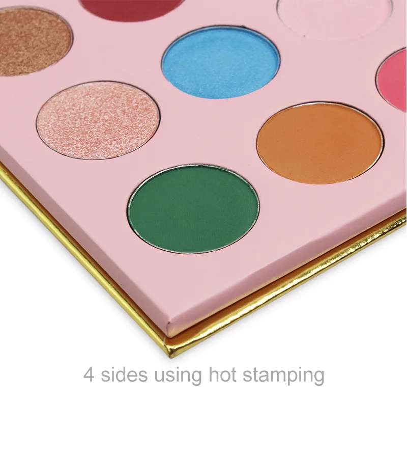 20 Colors Pink Empty Eyeshadow Palette Optional Color Low Moq Private