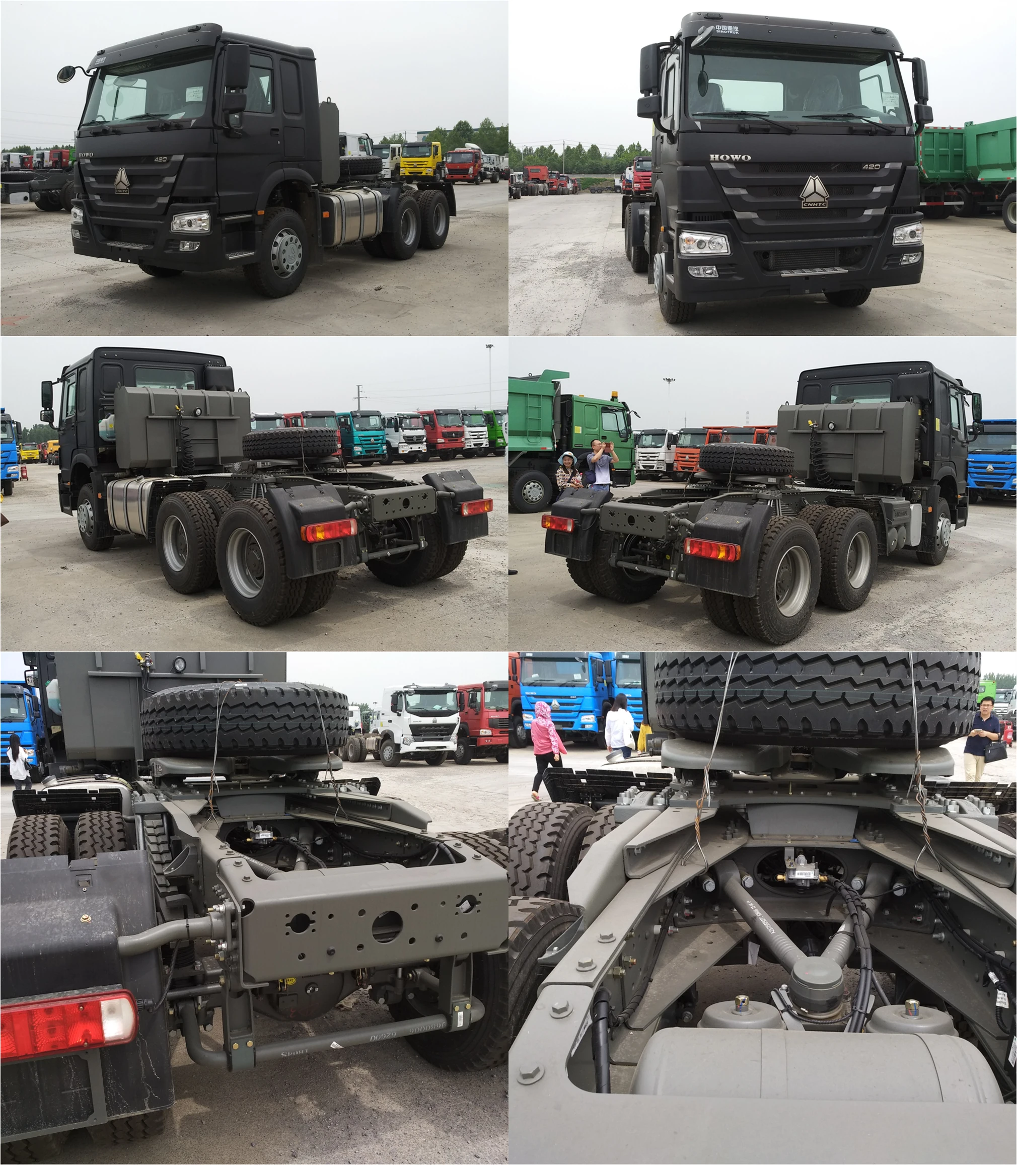 cheap used tractor head howo t7 trailer tractor truck 4x2 6x4