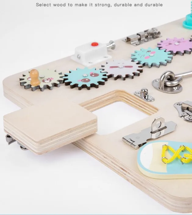 Locks Latches Board Teach Basic Skills Sensory Activity Board For