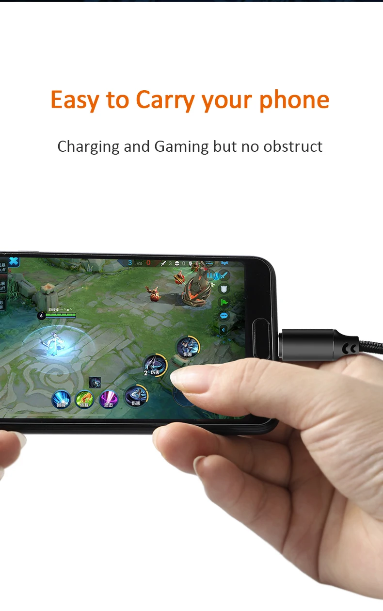 1000mm 3.3ft Nylon Braided and Alloy shell Case USB Type C 3ft 5A Fast Charging Cable built in emark chip - ANKUX.COM