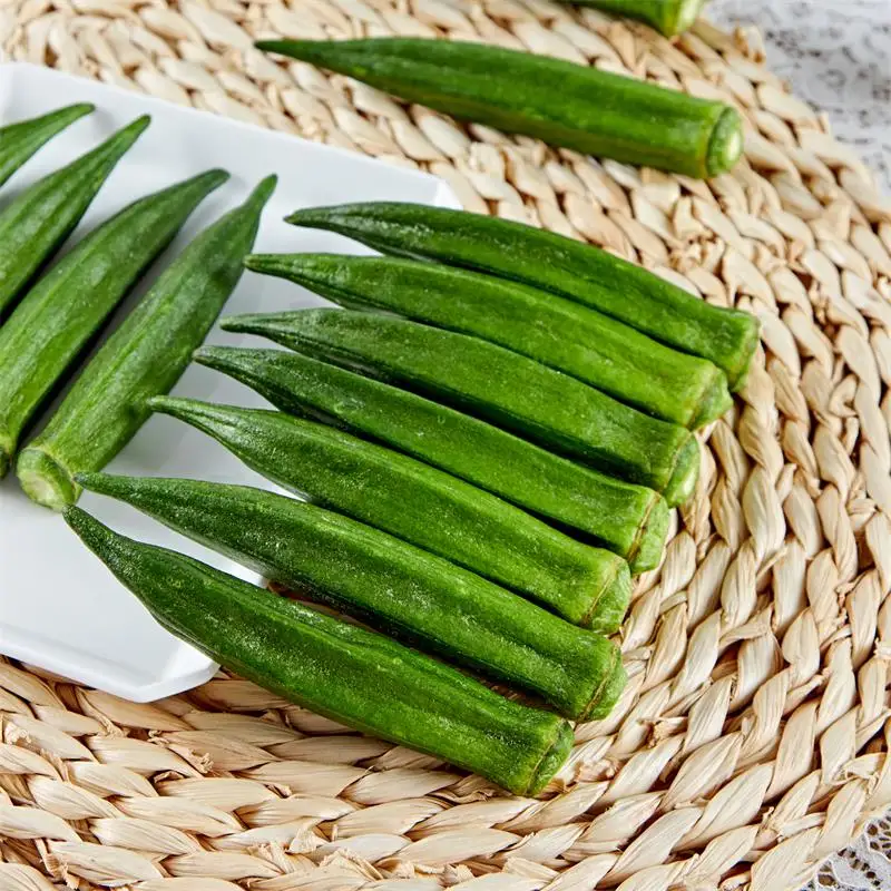Crispy okra dried vegetables dehydrated fruit vegetable snack snacks wholesale exotic snacks