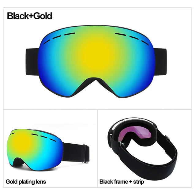 Best Ski Goggles Fashion Snow Glass Professional Antifog Skiing Goggle