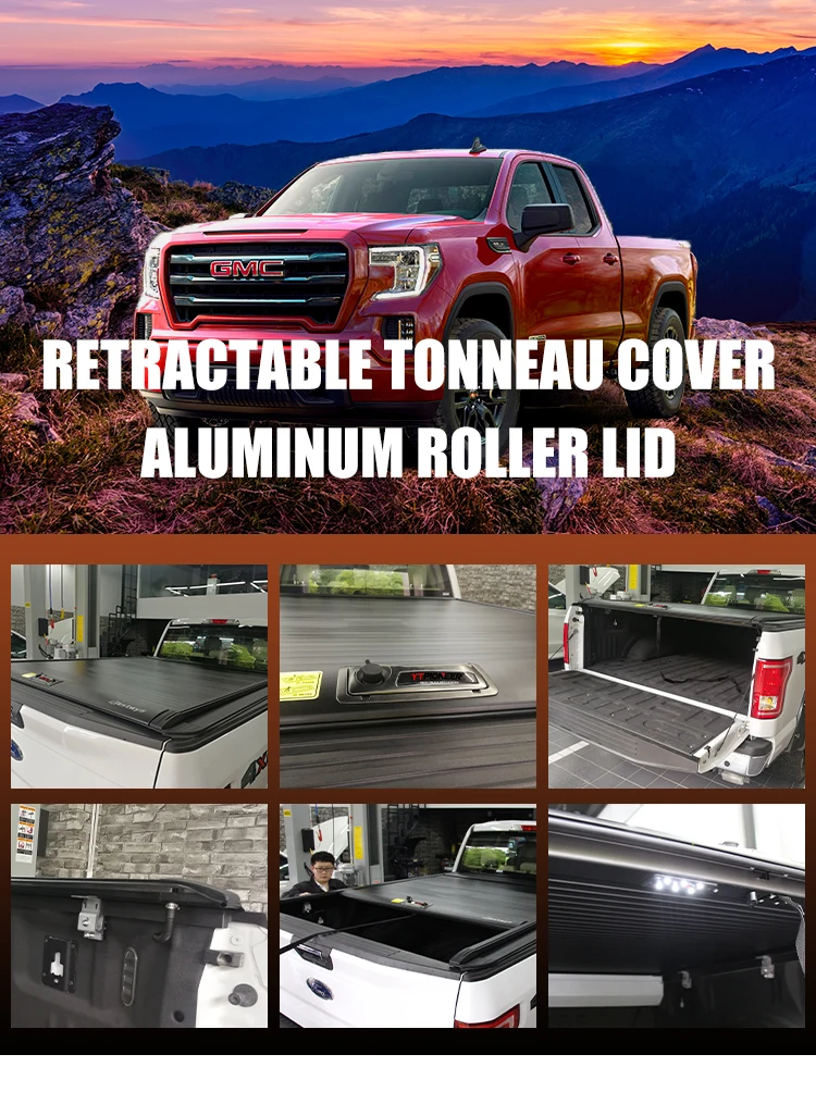 Ytpioneer Aluminum Hard Retractable Manual Pickup Truck Bed Cover