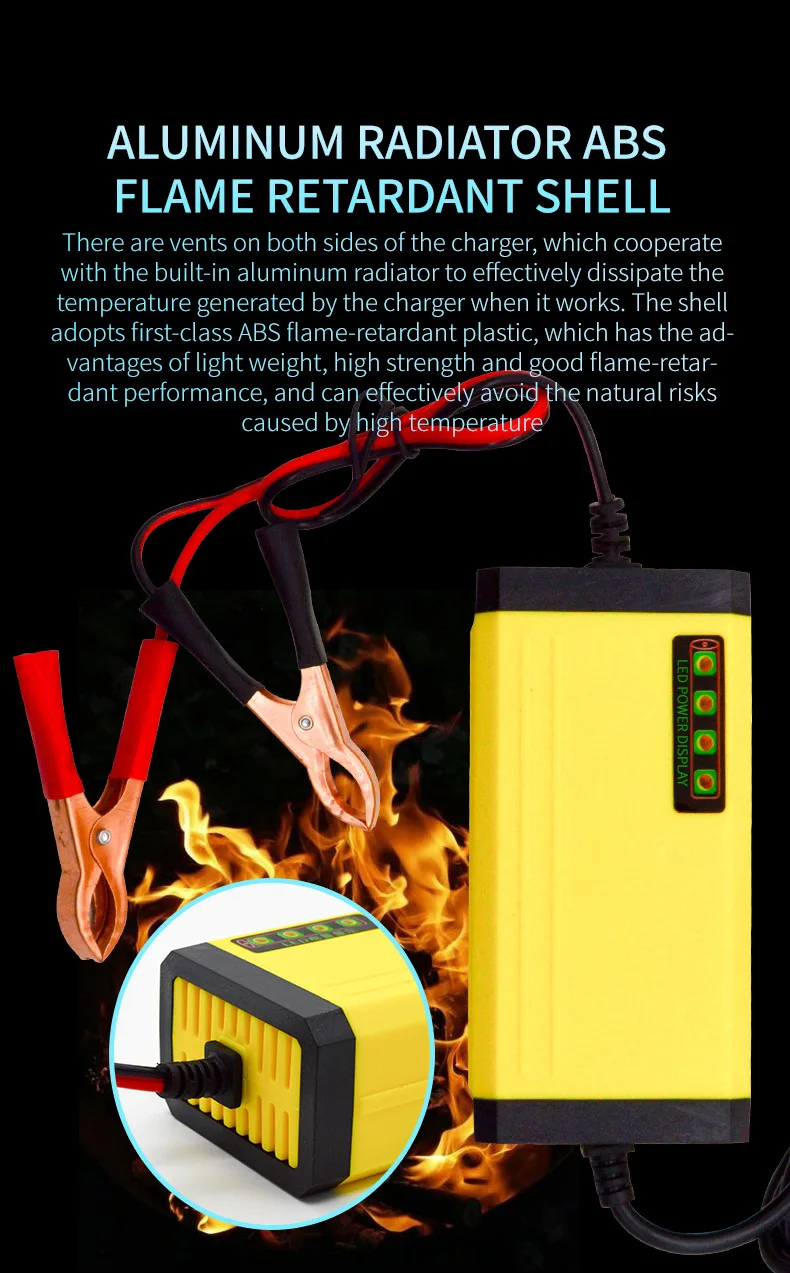 Hot-Selling 24W 12V 2A Battery Charger for Electric Tricycle High Quality Lead-acid Motorcycle Charger details