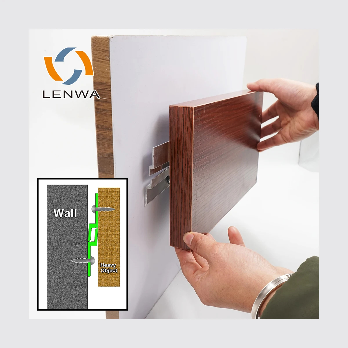 LENWA Aluminum Z Clip Hanger for Wall Panel Installation - Durable