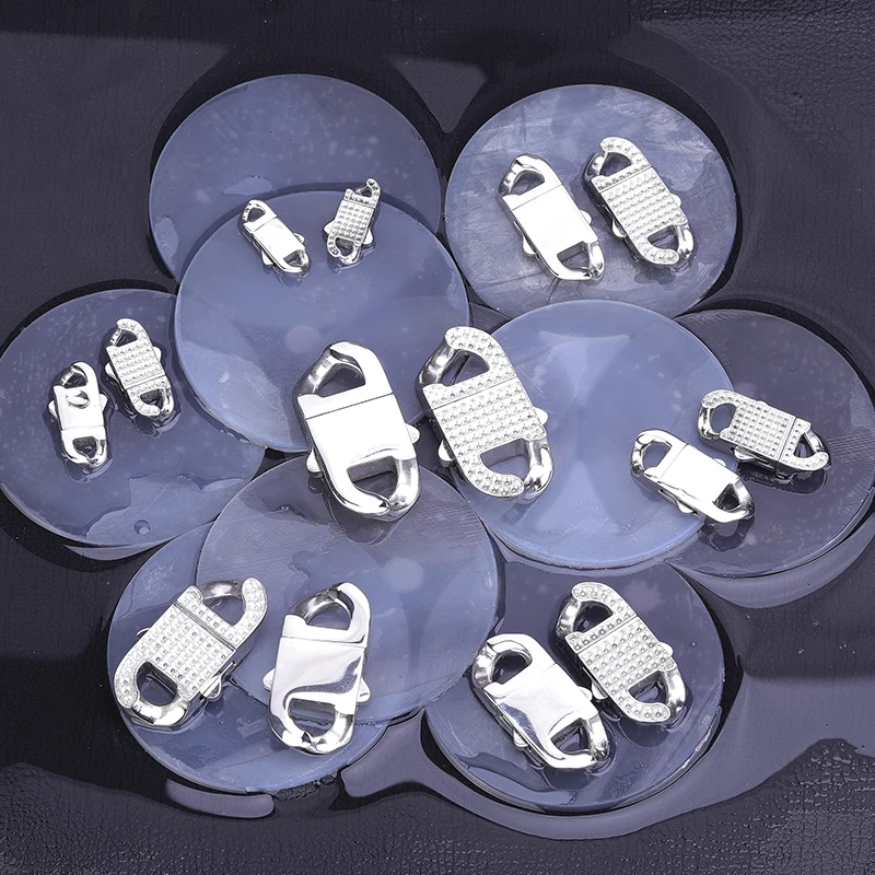 Stainless Steel Clasp Cuban Chain Bilateral Buckle 6mm 8mm 10mm 12mm Zircon Clasp Buy