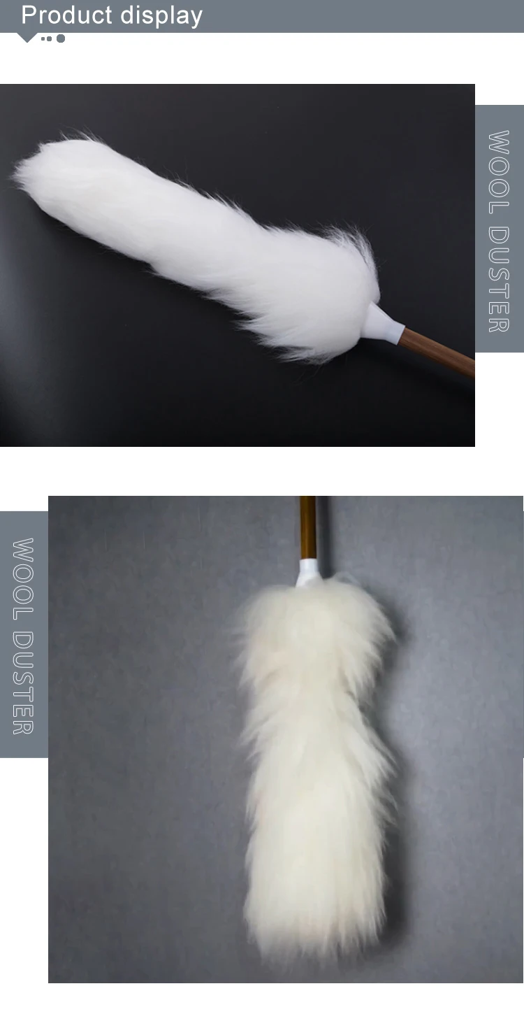 Lambs Wool Feather Duster For Cleaning Screen,Furniture,Ceiling Fans