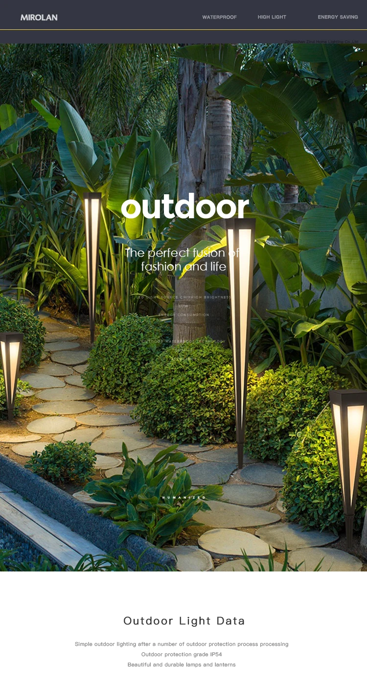 3W LED solar bollard lights for garden waterproof outdoor RGB pathway lights multicolor decorative lawn lamp aluminum