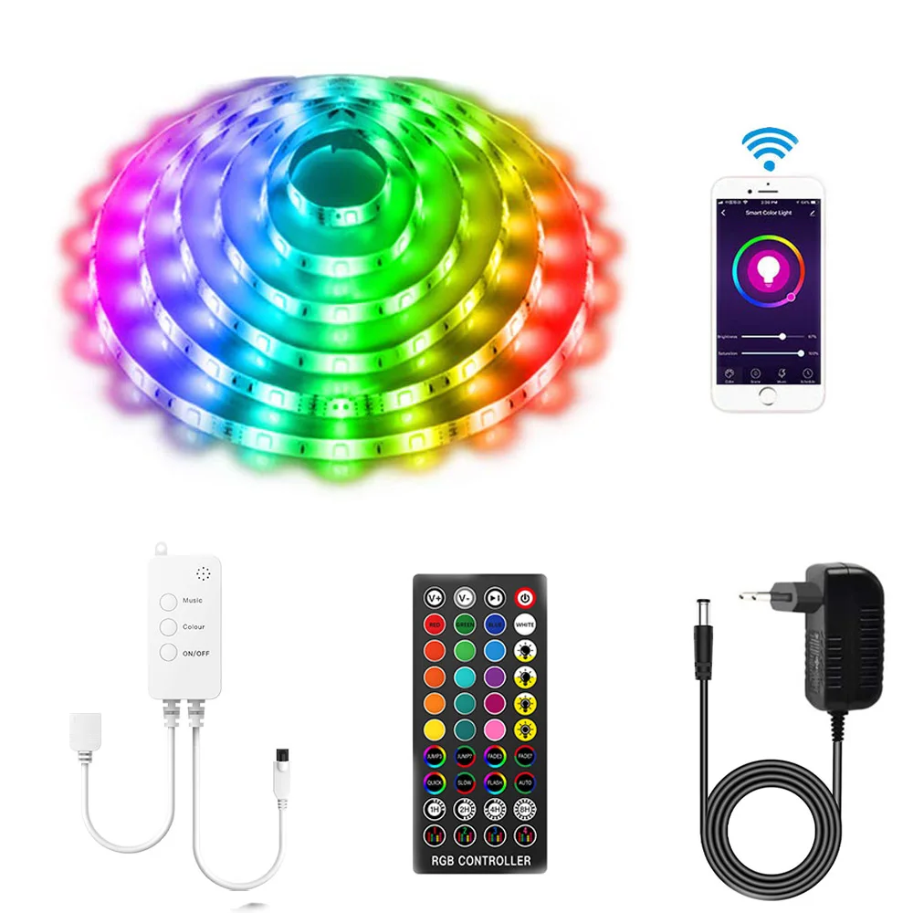 RGBIC Smart LED Lights Strip  WS2811 dreamcolor Tuya/Google Home/ Alexa Echo Addressable LED light strips Music Mode